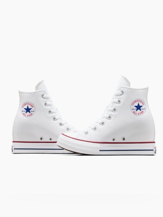 Converse Shoes - White High-Top hidden wedge Chucks